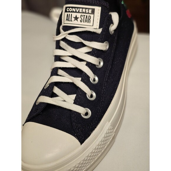 Converse Chuck Taylor AS Cherries Platform Shoe, A08862F Multi Sizes Black/E/Red - Picture 2 of 8